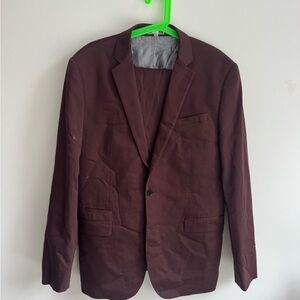 Express Men's Burgundy Suit
